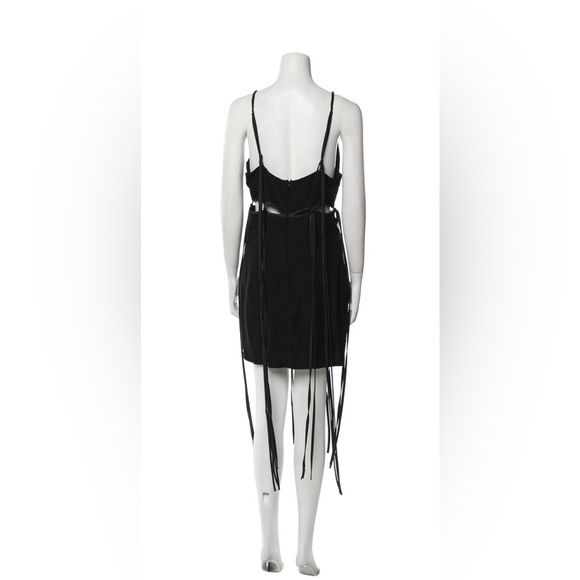 Just Bee Queen Black Dress with Tie-Back Sz medium - Picture 13 of 13